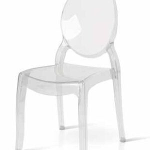 Set di 4 sedie in policarbonato