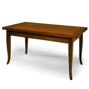 Tavolo in stile classico, in legno massello e mdf con rifinitura “Bassano”